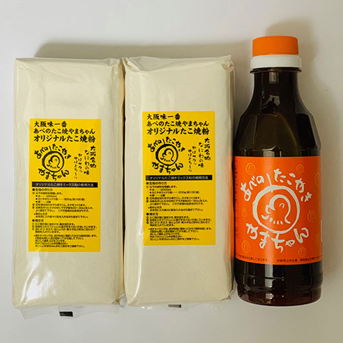 やまちゃんオリジナルミックス粉(500g)×2袋+やまちゃんソース1本